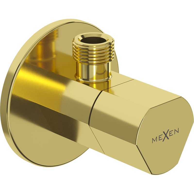 Mexen T rohový ventil k batérii 1/2"x3/8", zlatý - 79973-50