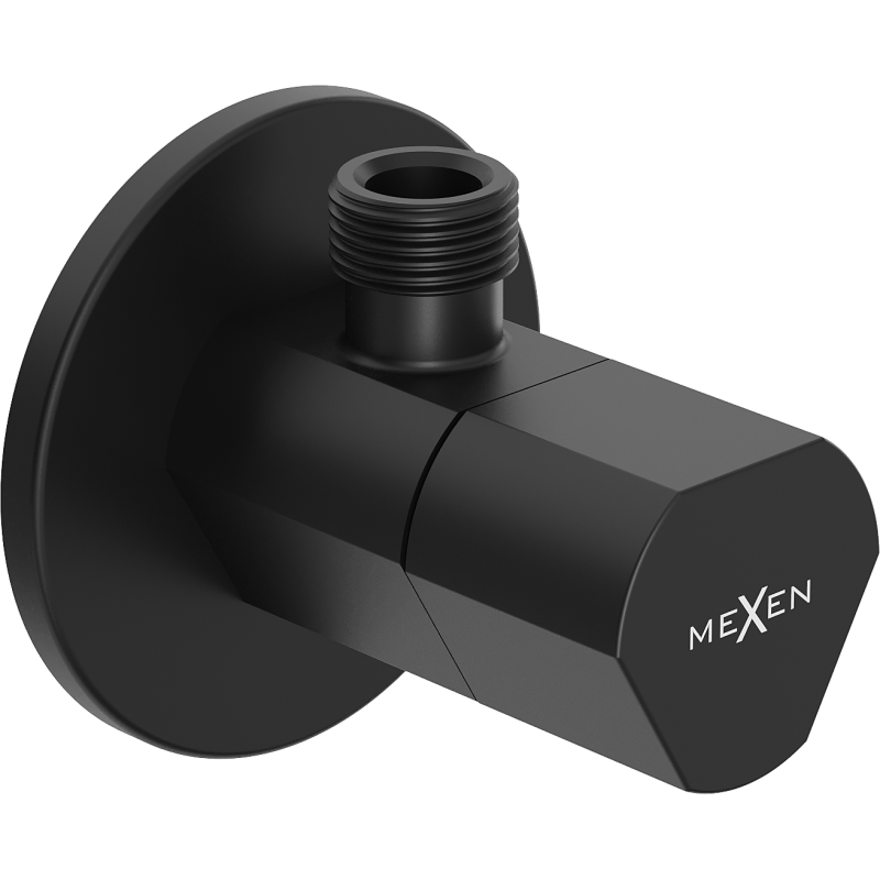 Mexen T rohový ventil k batérii 1/2"x3/8", čierny - 79973-70