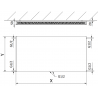 Mexen Flat CCF11 radiator panel 300 x 2000 mm, dolné stredové pripojenie, 909 W, biela - W6C11F-030-200-00