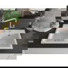 Mexen Hektor dvojkomorový granitový drez 800 x 480 mm, biely, sifón chróm - 6521802000-20