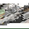 Mexen Hektor dvojkomorový granitový drez 800 x 480 mm, biely, sifón chróm - 6521802000-20