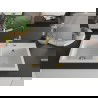 Mexen Hektor dvojkomorový granitový drez 800 x 480 mm, biela, sifón zlatý - 6521802000-20-G