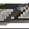 Mexen Hektor dvojkomorový granitový drez 800 x 480 mm, biela, sifón zlatý - 6521802000-20-G