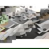 Mexen Hektor žulový drez 2-komorový 800 x 480 mm, biely, čierny sifón - 6521802000-20-B