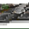 Mexen Hektor žulový drez 2-komorový 800 x 480 mm, sivý, sifón zlatý - 6521802000-71-G