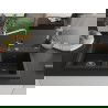 Mexen Hektor žulový drez 2-komorový 800 x 480 mm, čierny/zlatý metalik, sifón chróm - 6521802000-75