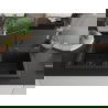 Mexen Hektor žulový drez s dvomi komorami 800 x 480 mm, čierny/zlatý metalík, čierny sifón - 6521802000-75-B