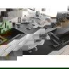 Mexen Hektor žulový drez 2-komorový 800 x 480 mm, čierny bodkovaný, čierny sifón - 6521802000-76-B