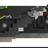 Mexen Hektor žulový kuchynský drez 2-komorový 800 x 480 mm, čierny, sifón chróm - 6521802000-77