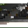Mexen Hektor žulový drez 2-komorový 800 x 480 mm, čierny, zlatý sifón - 6521802000-77-G