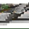 Mexen Omar kuchynský granitový drez 1-komorový 800 x 480 mm, biela, sifón zlatý - 6520801005-20-G