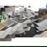 Mexen Omar granitový kuchynský drez 1-komorový 800 x 480 mm, biely, čierny sifón - 6520801005-20-B
