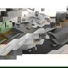 Mexen Omar granitový kuchynský drez 1-komorový 800 x 480 mm, sivý, zlatý sifón - 6520801005-71-G