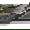 Mexen Omar granitový kuchynský drez 1-komorový 800 x 480 mm, sivý, zlatý sifón - 6520801005-71-G