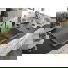 Mexen Omar kuchynský drez z granitu 1-komorový 800 x 480 mm, sivý, čierny sifón - 6520801005-71-B
