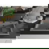 Mexen Omar kuchynský drez z granitu 1-komorový 800 x 480 mm, sivý, čierny sifón - 6520801005-71-B