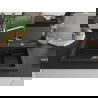 Mexen Omar jednovrstvový granitový drez 1-komorový 800 x 480 mm, čierny/strieborný metalik, sifón chróm - 6520801005-73
