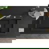 Mexen Omar jednovrstvový granitový drez 1-komorový 800 x 480 mm, čierny/strieborný metalik, sifón chróm - 6520801005-73