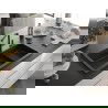 Mexen Omar granitový drez 1-komorový 800 x 480 mm, čierny/zlatý metalický, čierny sifón - 6520801005-75-B