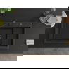 Mexen Omar granitový drez 1-komorový 800 x 480 mm, čierny/zlatý metalický, čierny sifón - 6520801005-75-B