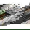Mexen Omar žulový kuchynský drez, 1-komorový, 800 x 480 mm, čierny s bielymi bodkami, chrómový sifón - 6520801005-76