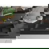 Mexen Omar žulový kuchynský drez, 1-komorový, 800 x 480 mm, čierny s bielymi bodkami, chrómový sifón - 6520801005-76