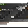 Mexen Omar žulový kuchynský drez, 1-komorový, 800 x 480 mm, čierny s bielymi bodkami, chrómový sifón - 6520801005-76