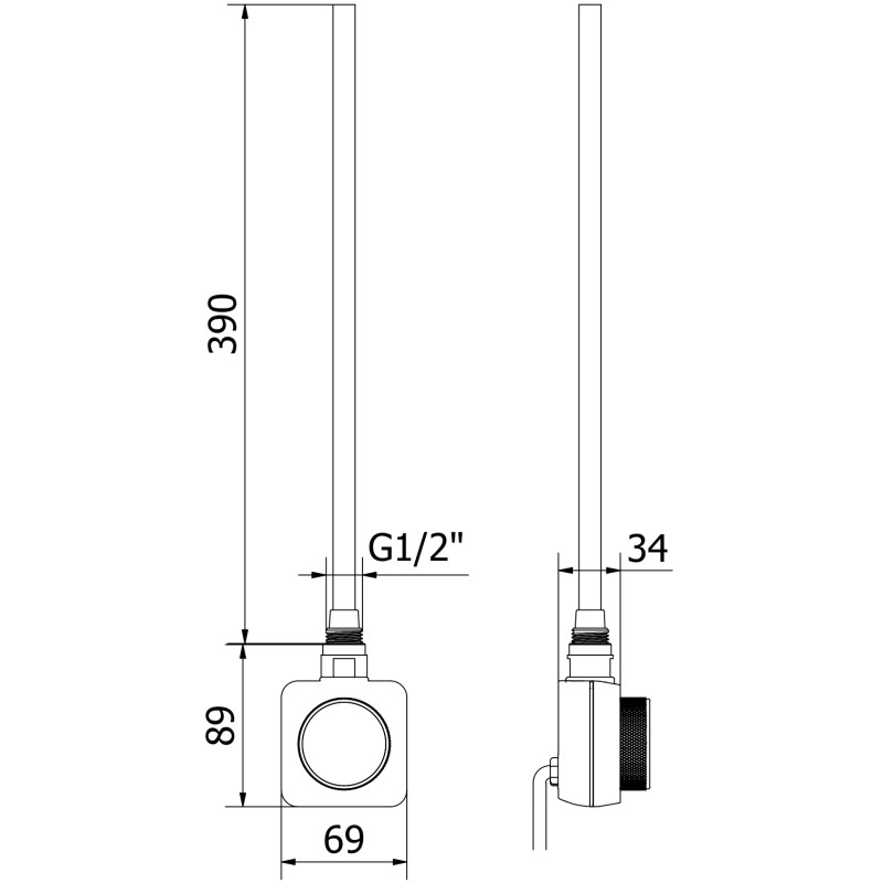 Mexen FA-FD14 elektrický výhrevný článok 400 W, biela - W956-0400-20