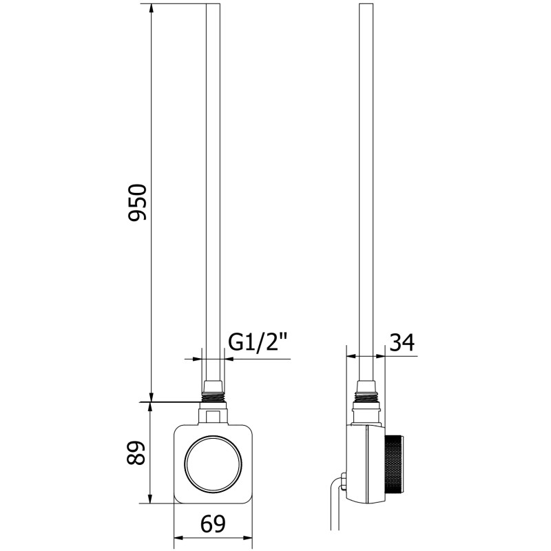 Mexen FA-FD14 elektrický ohrievač 1200 W, biely - W956-1200-20
