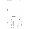 Mexen FA-BG8 elektrický ohrievač 600 W, biely - W957-0600-20