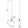 Mexen FA-05W elektrický ohrievač 300 W, biely - W958-0300-20