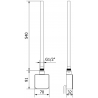 Mexen FA-05W Elektrický ohrievač 600 W, biely - W958-0600-20