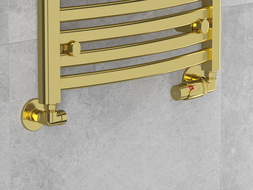 Mexen Uni-Term radiátorové ventily osové, zlaté - W903-000-50