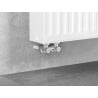 Mexen radiátorový ventil dvoutrubkový DN50, úhlový 1/2"x3/4", nikl - W911-012-01