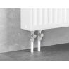 Mexen radiátorový ventil dvojrúrový DN50, priamy 1/2"x3/4", nikel - W912-012-01