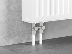 Mexen Uni-Term radiátorový ventil dvojrúrový DN50, rovný 1/2"x3/4", niklový - W912-012-01