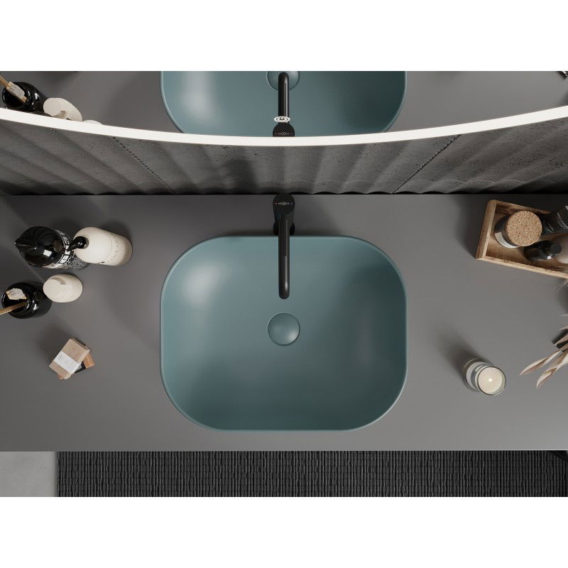 Mexen Rosa umývadlo na dosku 50 x 40 cm svetlozelená matná - 21095048