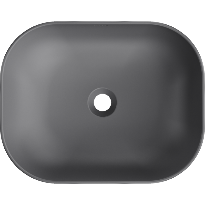 Mexen Rosa umývadlo na dosku 50 x 40 cm, tmavosivá mat - 21095071