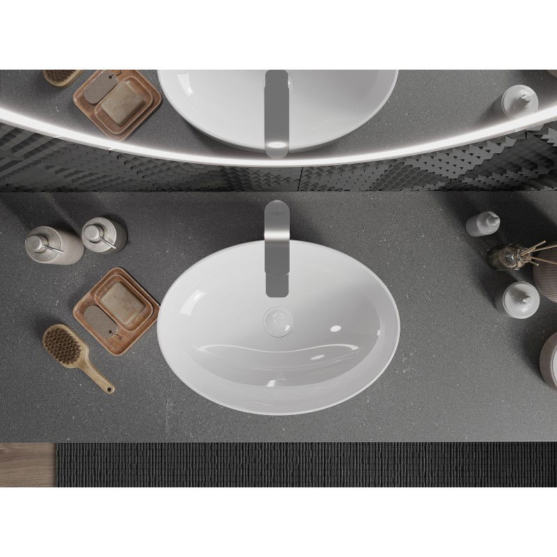 Mexen Cornelia umývadlo na dosku 50 x 37 cm, biela - 21885000