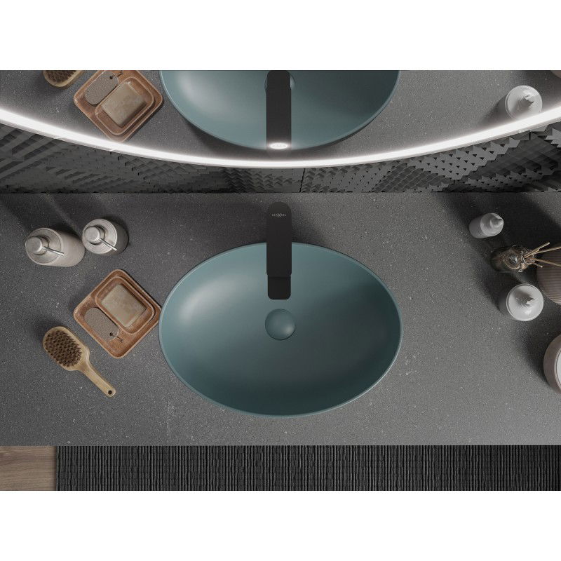 Mexen Cornelia umývadlo na dosku 50 x 37 cm, svetlozelená matná - 21885048