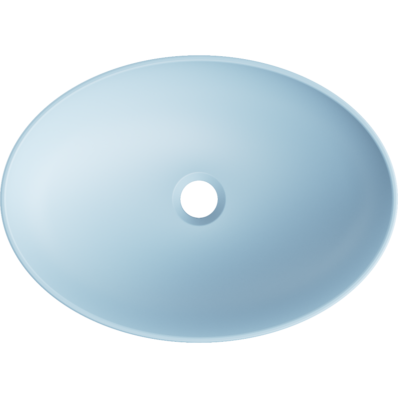 Mexen Cornelia umývadlo na dosku 50 x 37 cm, modrá matná - 21885049