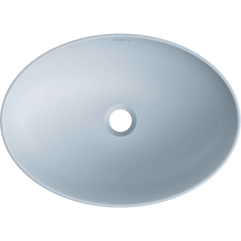 Mexen Cornelia dosková umývadlo 50 x 37 cm, sivá-modrá matná - 21885069