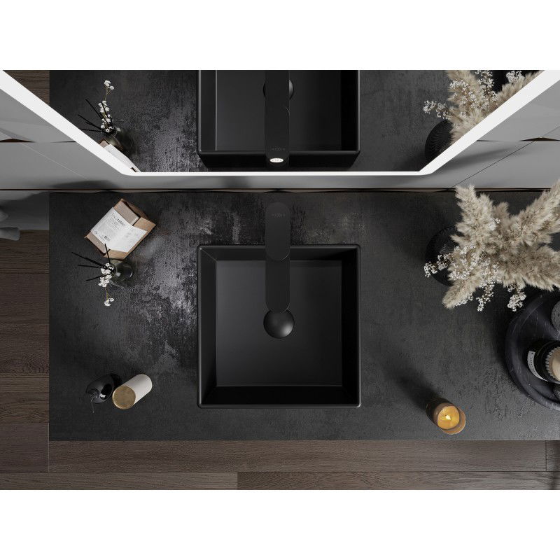 Mexen Goya umývadlo na dosku 35 x 35 cm, čierna mat - 22183585