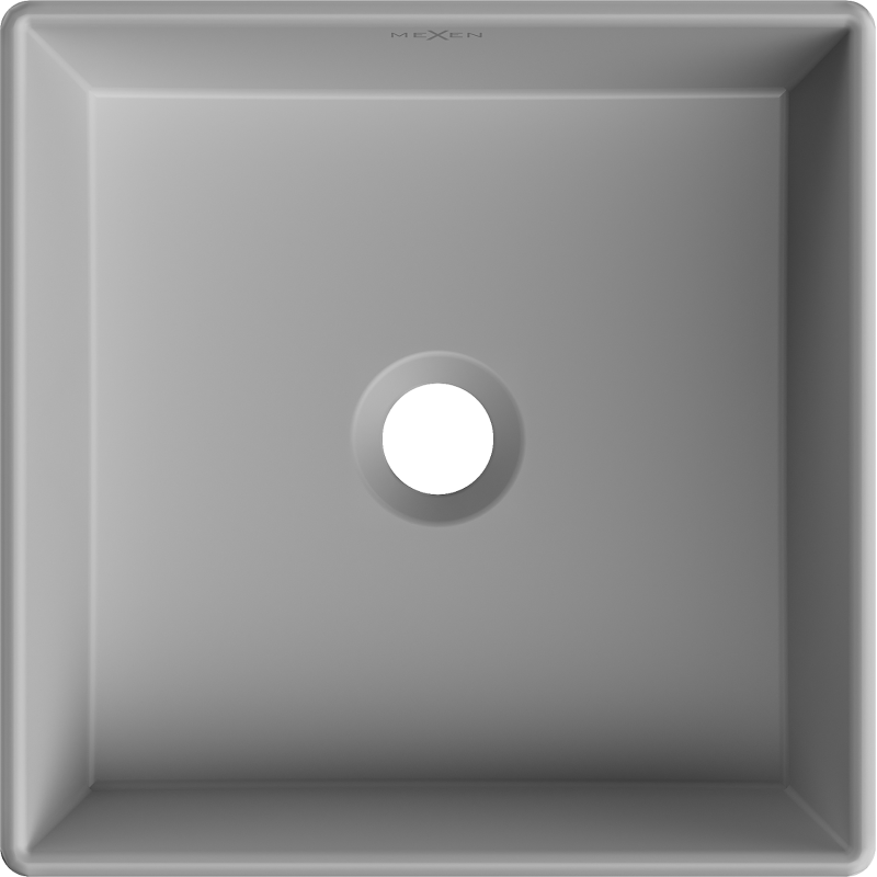 Mexen Goya umývadlo na dosku 35 x 35 cm, sivá svetlá matná - 22183561