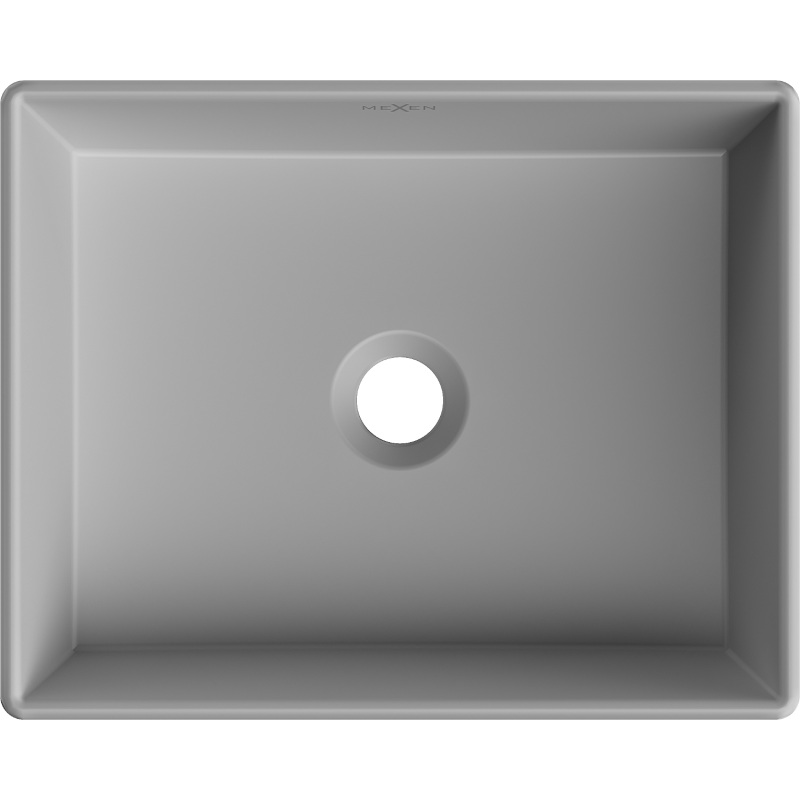 Mexen Goya umývadlo na dosku 40 x 32 cm, svetlosivá matná - 22184061