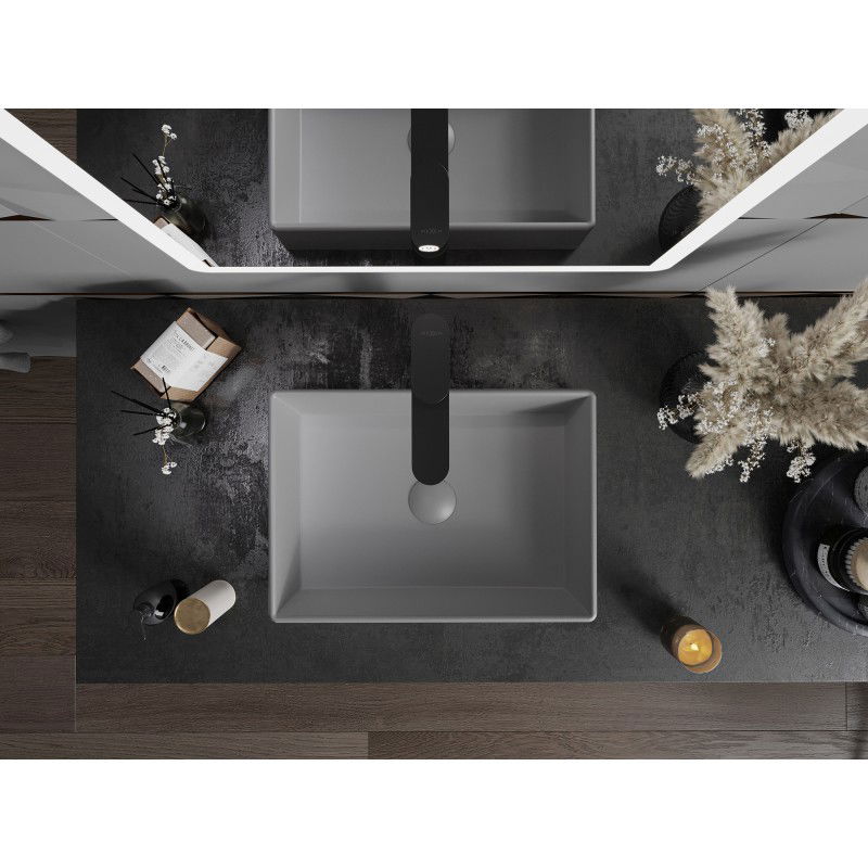 Mexen Goya umývadlo na dosku 45 x 32 cm, svetlosivá matná - 22184561