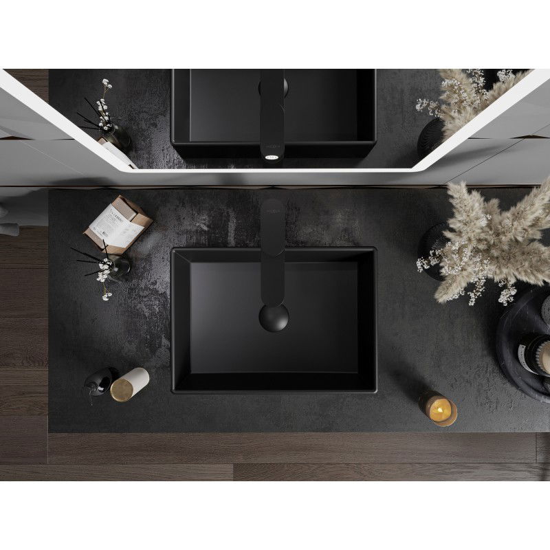 Mexen Goya umývadlo na dosku 45 x 32 cm, čierna matná - 22184585