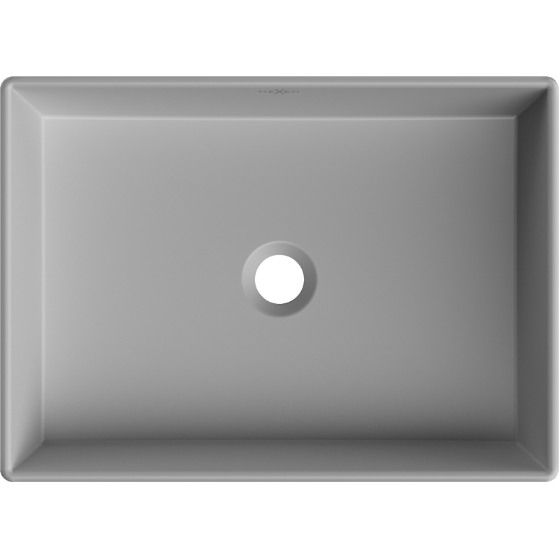 Mexen Goya umyvadlo na dosku 51 x 37 cm, sivá svetlá matná - 22185061