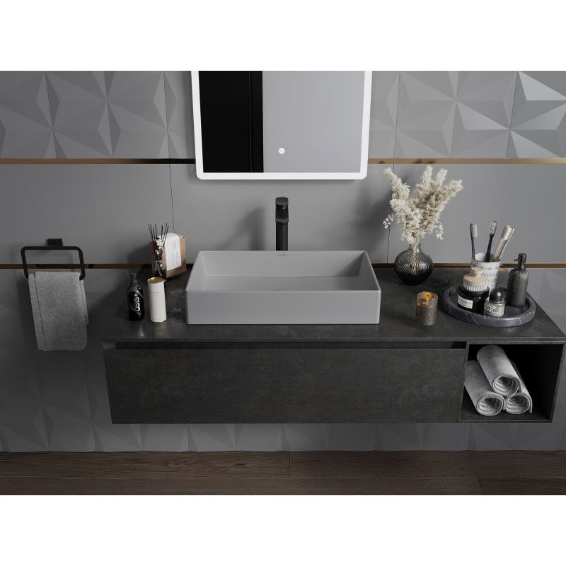 Mexen Goya umývadlo nad doskou 60 x 37 cm, svetlosivá matná - 22186061