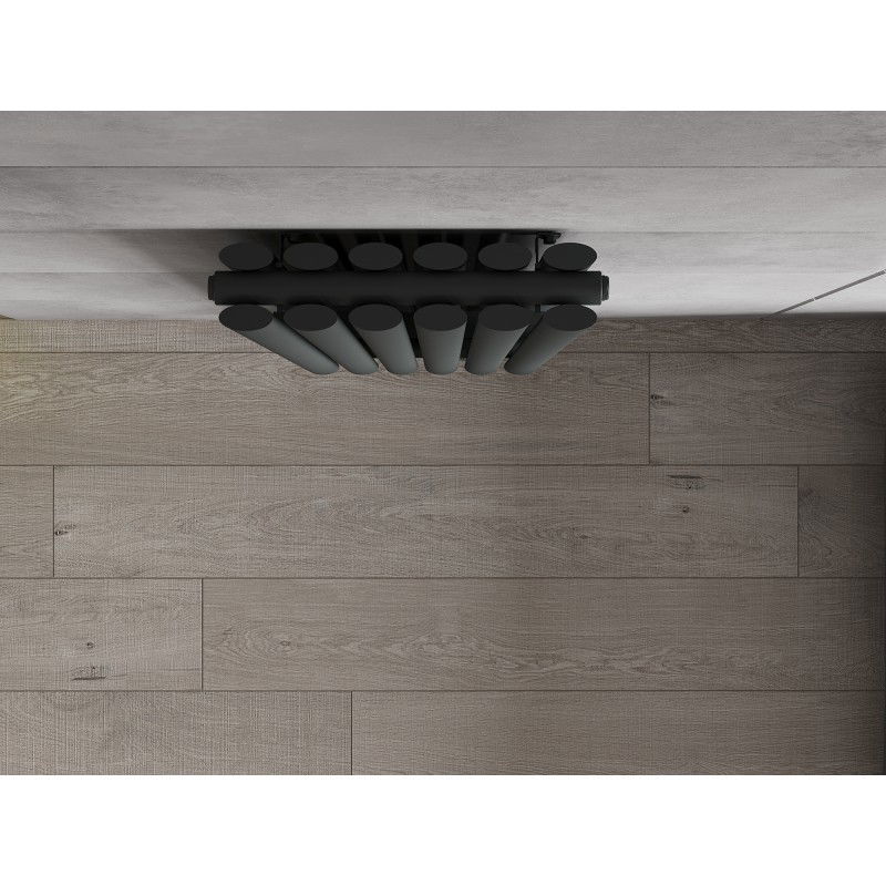 Mexen Dallas dekoratívny radiátor 1600 x 360 mm, 1039 W, antracit - W214-1600-360-00-66